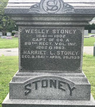 Wesley stone gravestone
